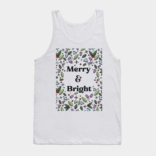 Winter Pattern - Merry and bright Tank Top